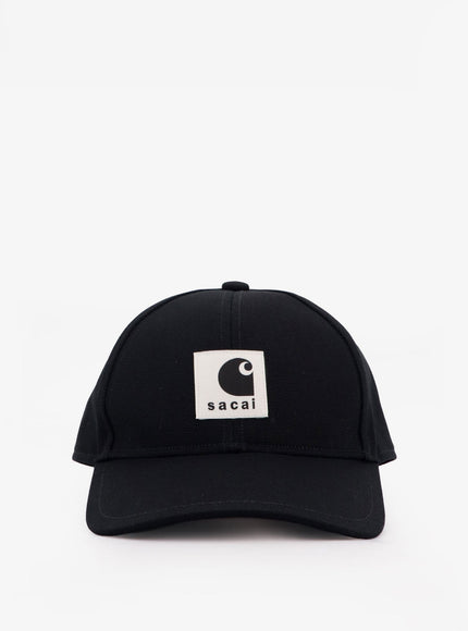 Sacai X Carhartt Wip Carhartt Wip Duck Cotton Baseball Hat Uni Black