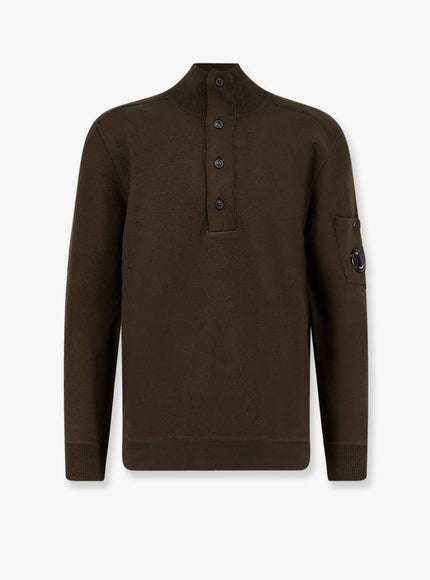 C.p.company Wool And Cotton Sweater Ivy Green