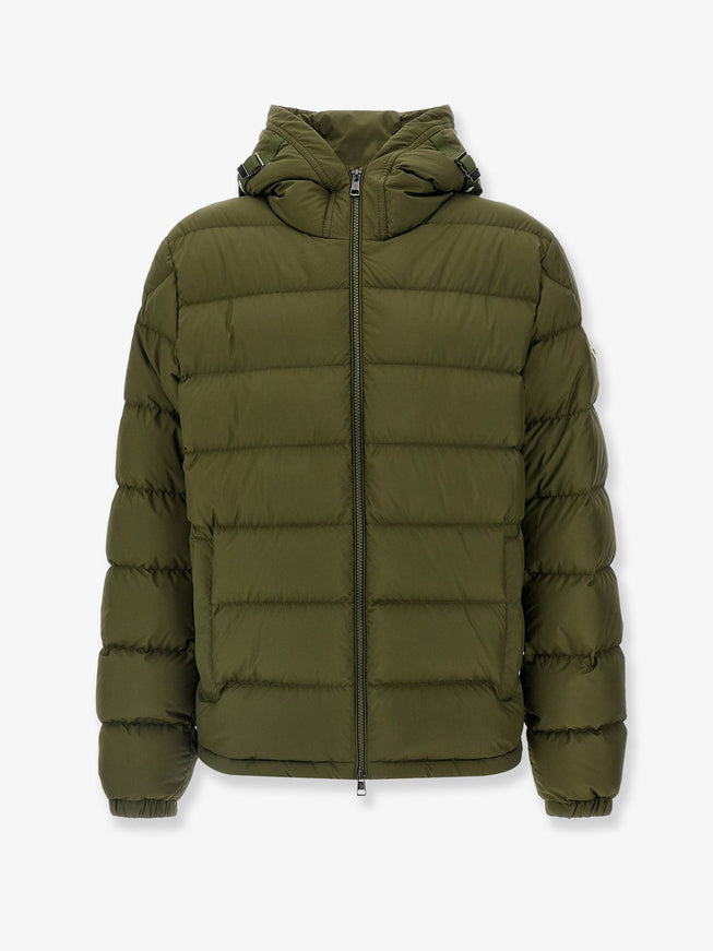 Moncler Laveraet Hooded Down Jacket Verde