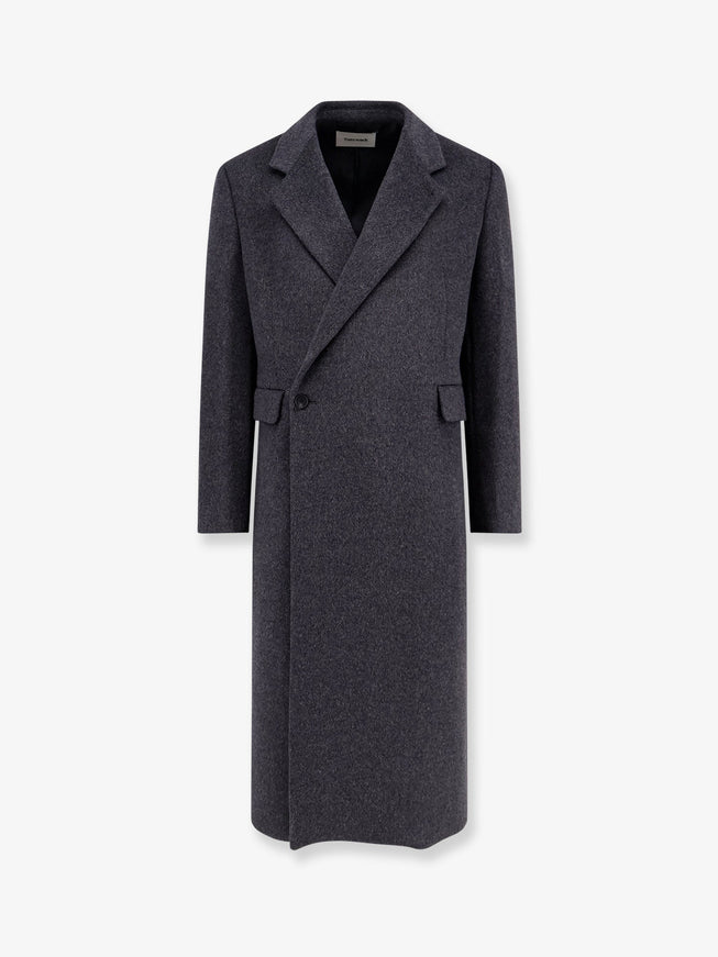Tonywack Tailored Wool And Cashmere Coat Grigio