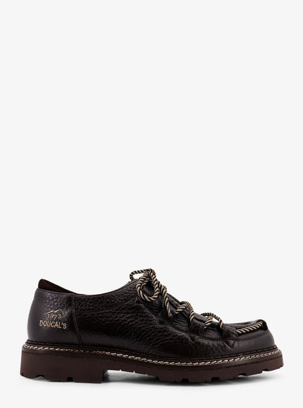 Doucal's Arctic Leather Lace Up Shoes Moro