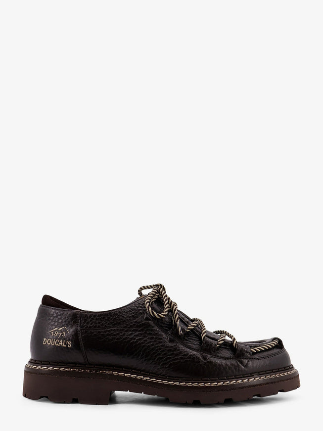 Doucal's Arctic Leather Lace Up Shoes Moro