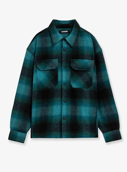 Barrow Padded Flannel Shirt Grigio