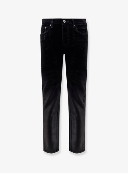 Purple Brand Velvet Skinny Jeans Nero
