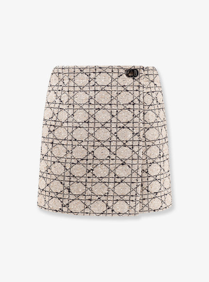 Dior Macrocannage Cotton Blend Tweed Shorts Fantasie