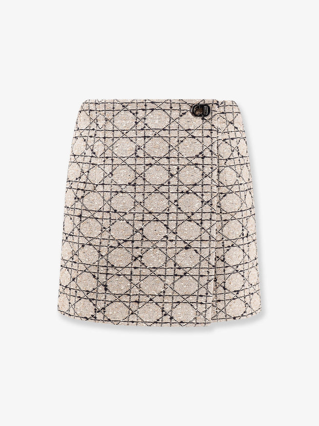 Dior Macrocannage Cotton Blend Tweed Shorts Fantasie