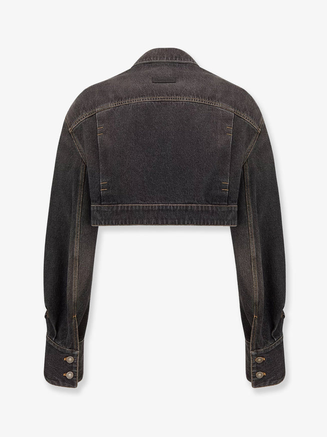 Dior Denim Jacket With Bustier Detail