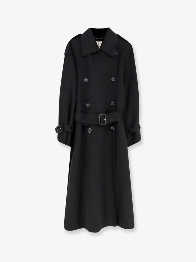 Toteme Doublé Winter Wool Trench Black