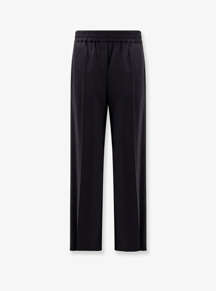 Brunello Cucinelli Virgin Wool Blend Trousers Nero