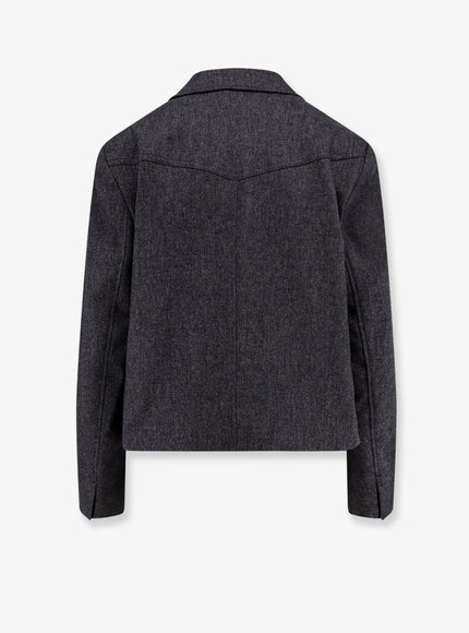 Boss Jafleni Double-Breasted Wool Blend Blazer