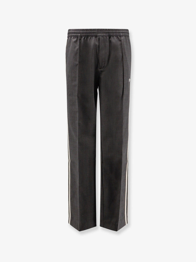 Adidas X Wales Bonner Wool Blend Trousers With Iconic Detail On The Side Grigio