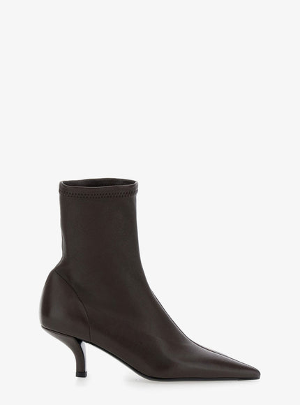 Toteme Leather Ankle Boots Bark