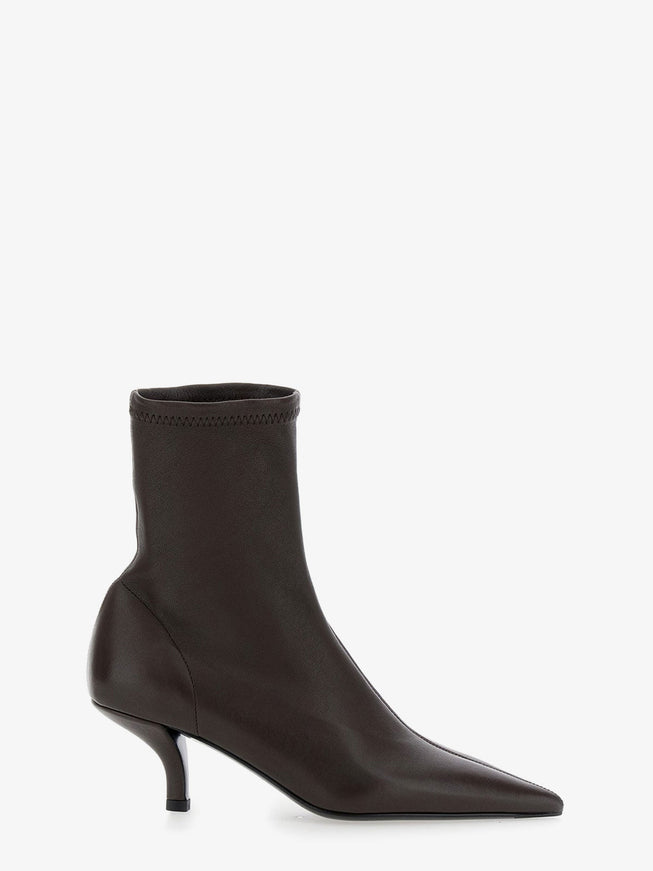 Toteme Leather Ankle Boots Bark