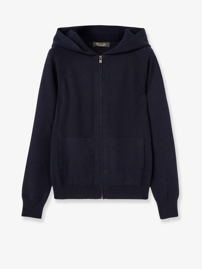 Loro Piana Cashmere Cardigan Blue Navy