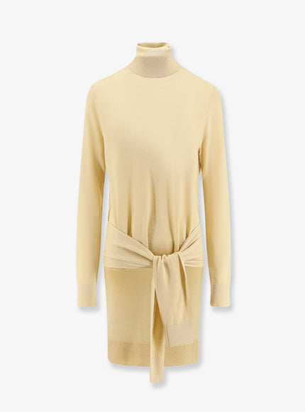 Toteme Wool And Silk Turtleneck Champagne