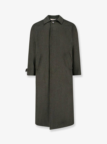 Aspesi Ernest Wool And Alpaca Coat Militare