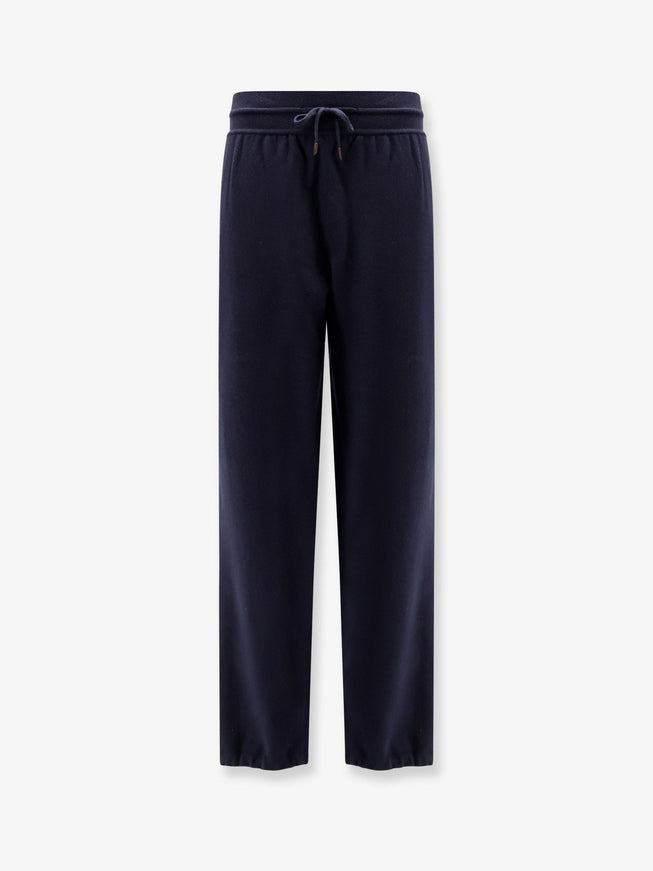 Loro Piana Merano Revamp Baby Cashmere Trousers Blue Navy