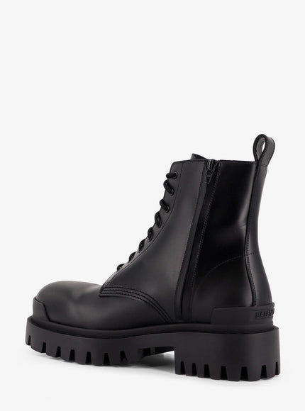 Balenciaga Leather Boots With Maxi Rubber Sole