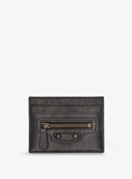 Balenciaga Le City Leather Card Holder Uni Nero