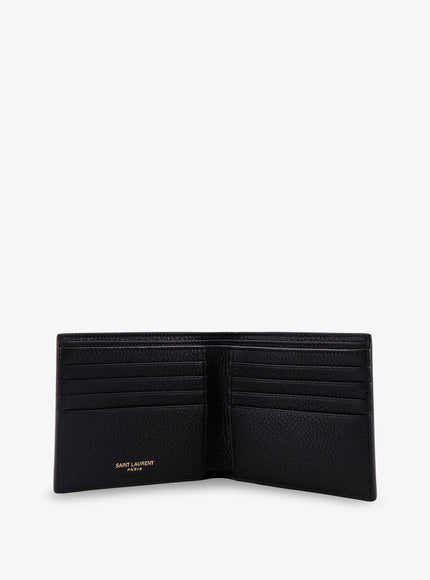 Saint Laurent Tiny Hammered Leather Wallet