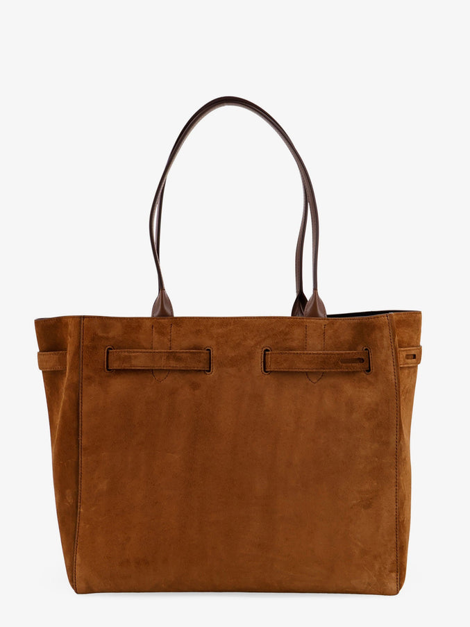 Tom Ford Canvas Shoulder Bag With Engraved Logo On The Front