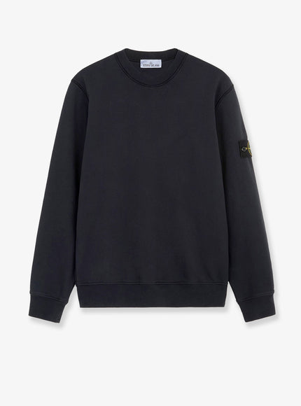 Stone Island Organic Cotton Sweatshirt Navy Blue