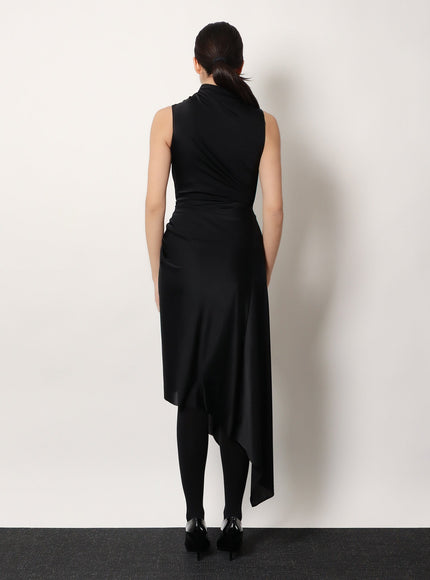 Balenciaga Stretch Fabric Long Asymmetrical Dress