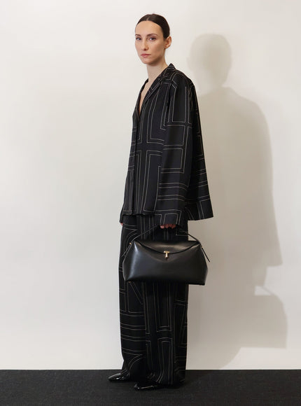 Toteme T-Lock Leather Shoulder Bag