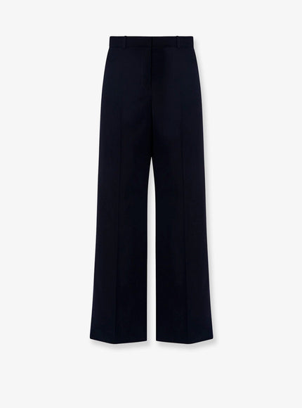 The Row Dender Wool Trousers Dark Navy