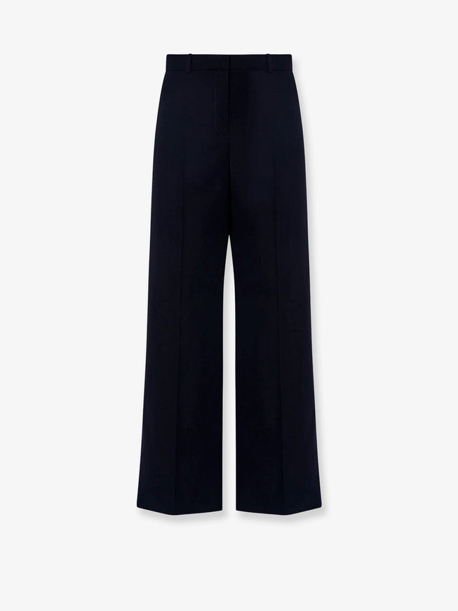 The Row Dender Wool Trousers Dark Navy