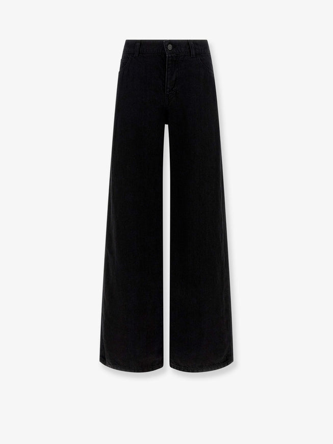 The Row Eglitta Linen Trousers Black