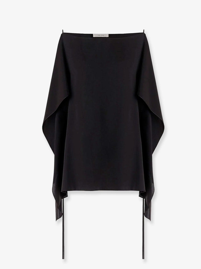 The Row Koray Silk Top 6 Black