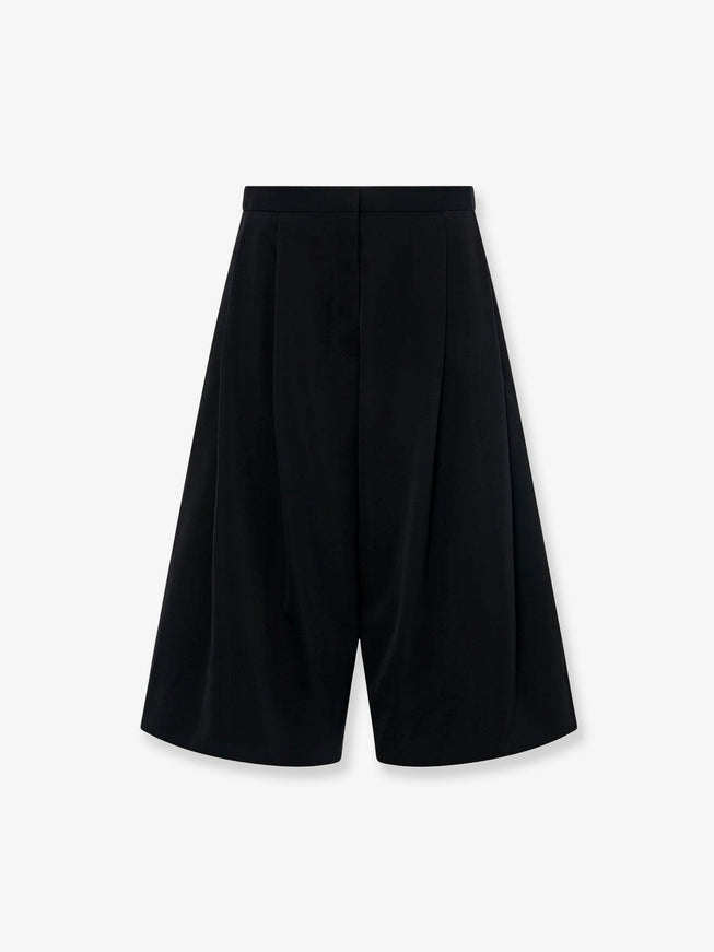 The Row Kalyan Wool Shorts 4 Black