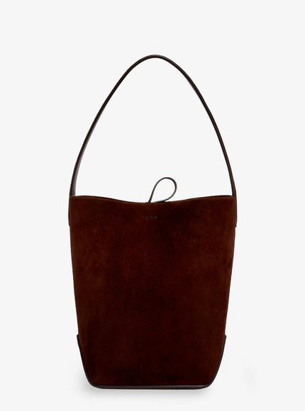 The Row N/S Park Tote Edge Suede Shoulder Bag Uni Mocha