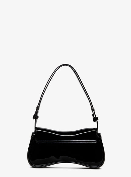 Diesel Play Clutch Shiny Leather Shoulder Bag