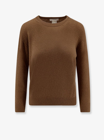 The Row Noler Cashmere Sweater Camel