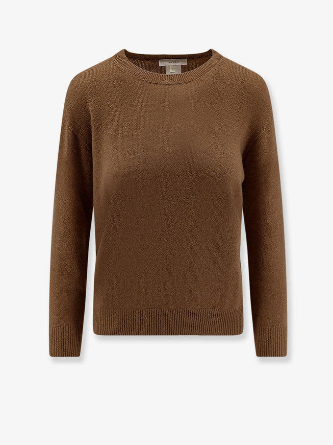The Row Noler Cashmere Sweater Camel
