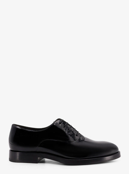 Brunello Cucinelli Oxford Patent Leather Lace-Up 42 Nero