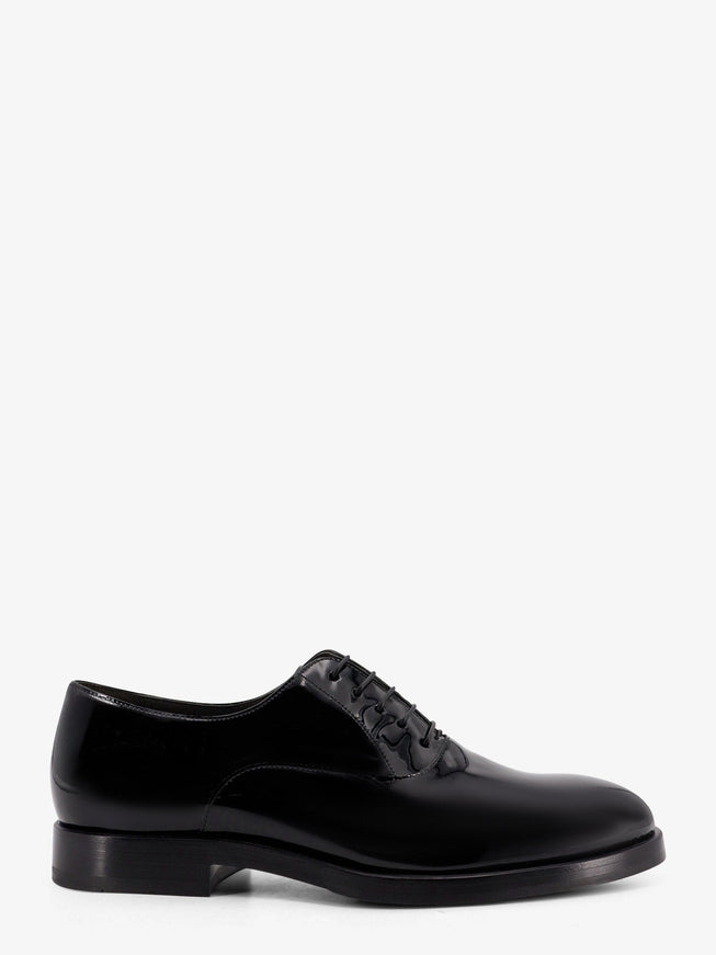 Brunello Cucinelli Oxford Patent Leather Lace-Up 42 Nero