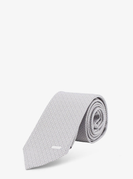 Gucci Silk Tie Uni Pearl