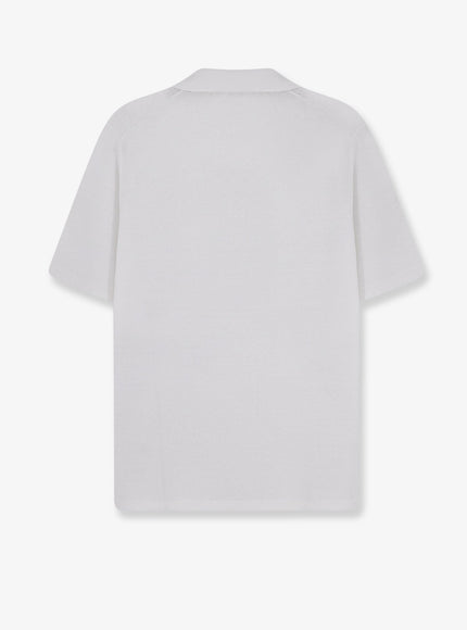 Alpha-Studio Linen And Cotton Blend Polo Shirt