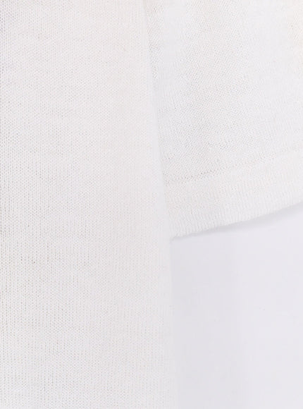 Alpha-Studio Linen And Cotton Blend Polo Shirt