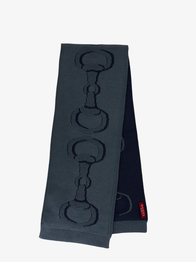 Gucci Wool Scarf Uni Graphite