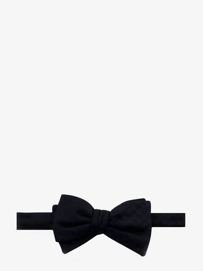 Gucci Gg Silk Bow Tie Uni Black