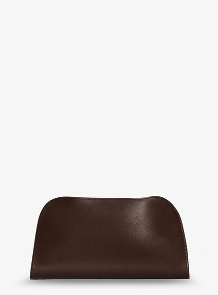 The Row Peggy Leather Handbag Uni Hippo Grey Ans