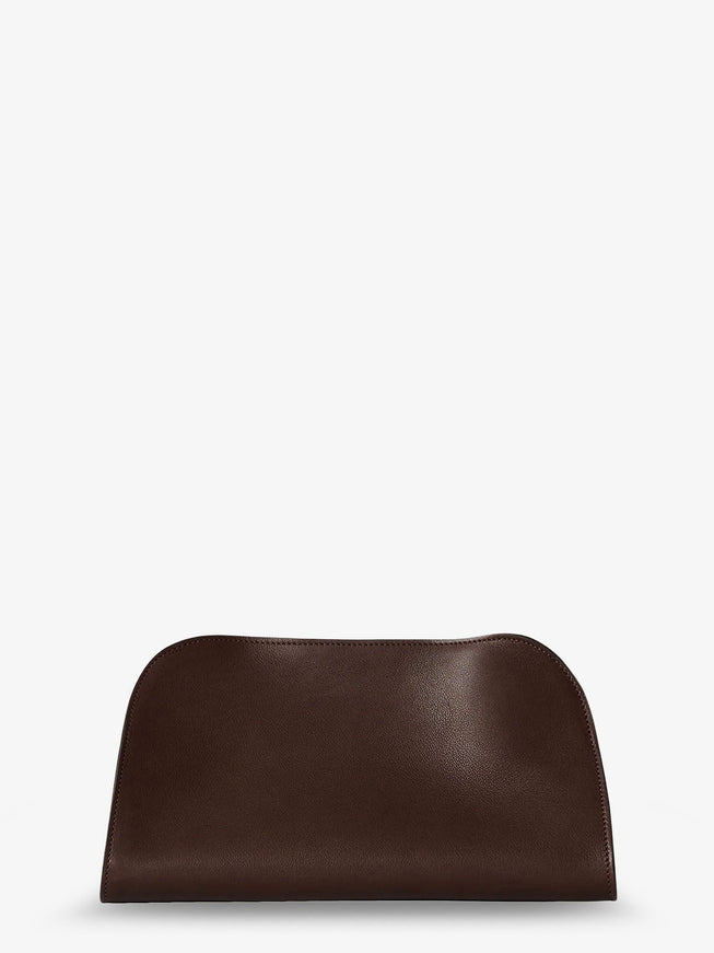 The Row Peggy Leather Handbag Uni Hippo Grey Ans