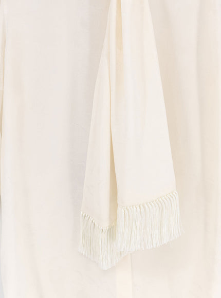 Dolce & Gabbana Silk Shirt With Tie Band Detail