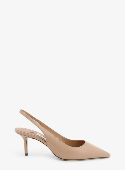 Jimmy Choo Love 95 Leatther Slingback Décolleté Chai