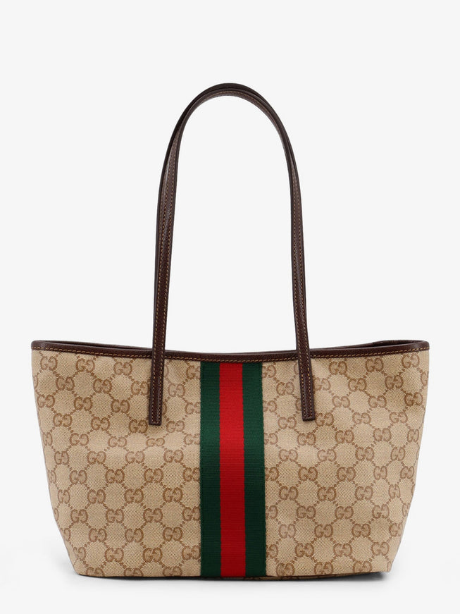 Gucci Tribeca Gg Fabric Shopping Bag Uni Beige