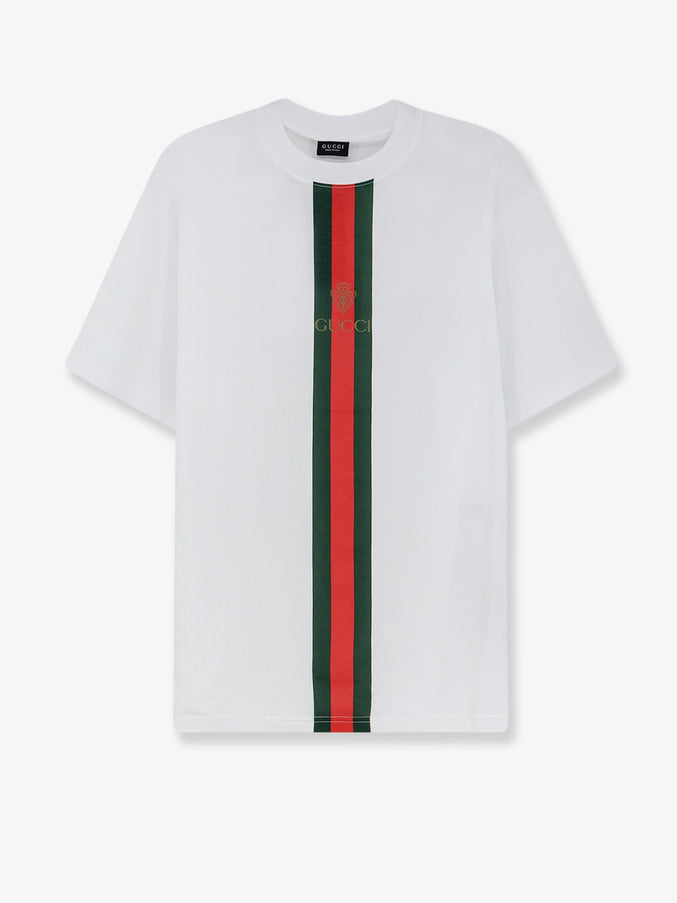 Gucci Cotton Jersey T-Shirt Whitemc